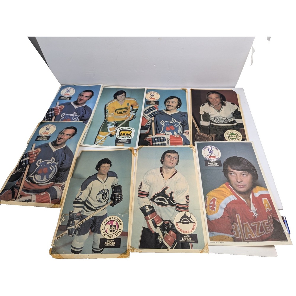 1973-74 O-Pee-Chee WHA Posters‎ Lot Of 11